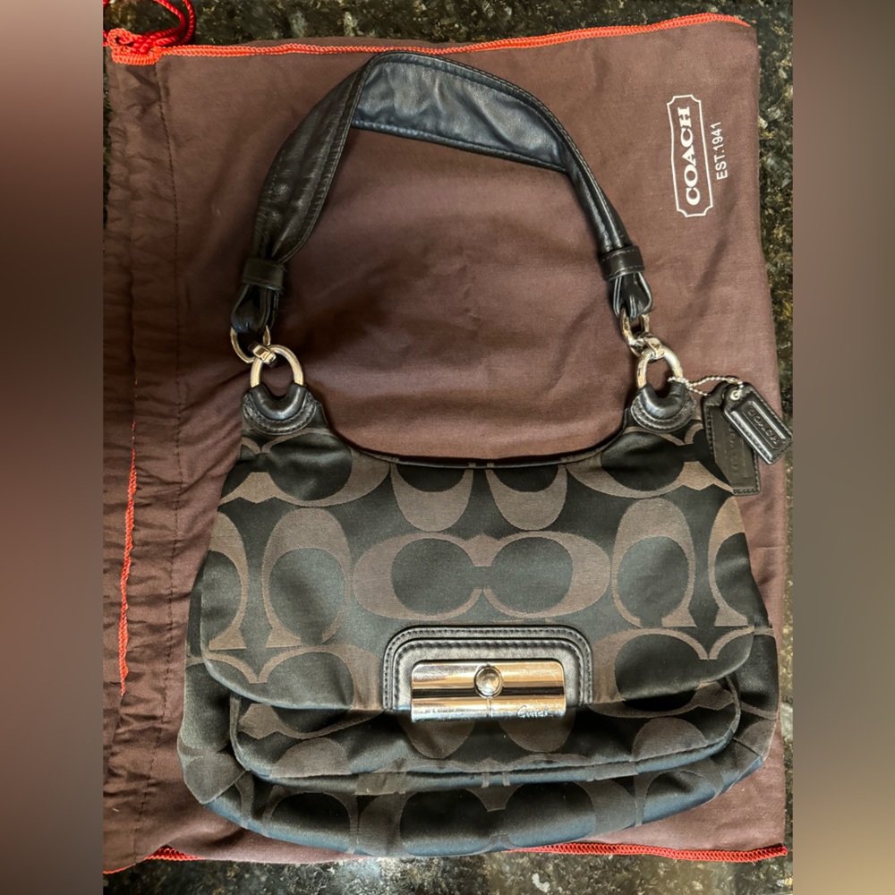Coach Kristen Signature Optic Shoulder Bag